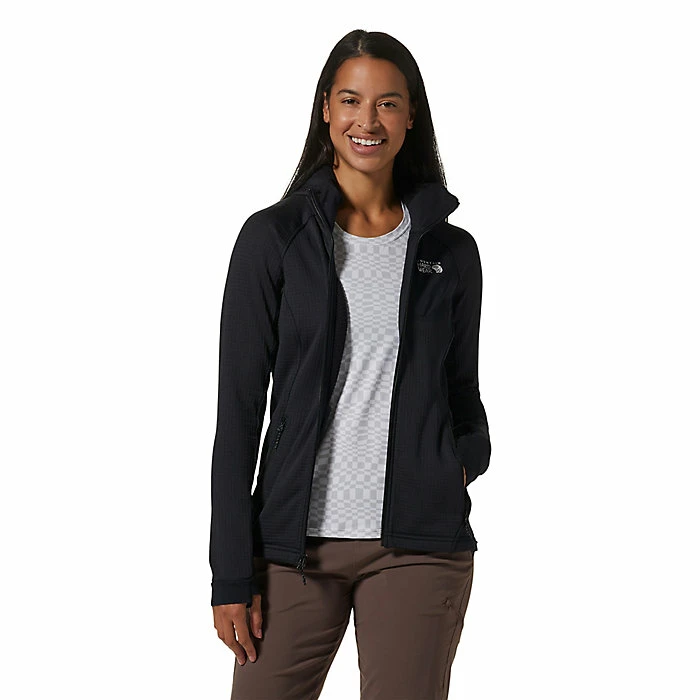Mountain Hardwear Women's Polartec Power Grid Full Zip Hoody 4 Mountain Hardwear Women's Polartec Power Grid Full Zip Hoody - Image 2