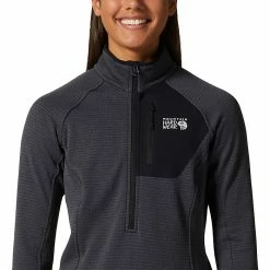 Mountain Hardwear Women's Polartec Power Grid Half Zip Jacket -Mountain Hardwear Sales 10559971x1255969 vAlt3