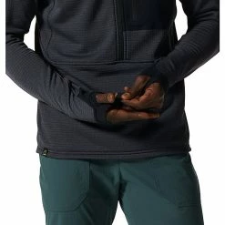 Mountain Hardwear Men's Polartec Power Grid Half Zip Jacket -Mountain Hardwear Sales 10559973x1255969 vAlt5